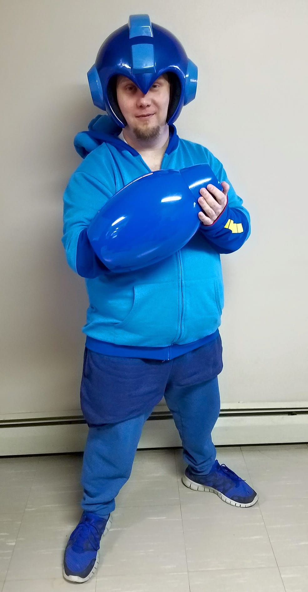 Lynk was Mega Man for Halloween